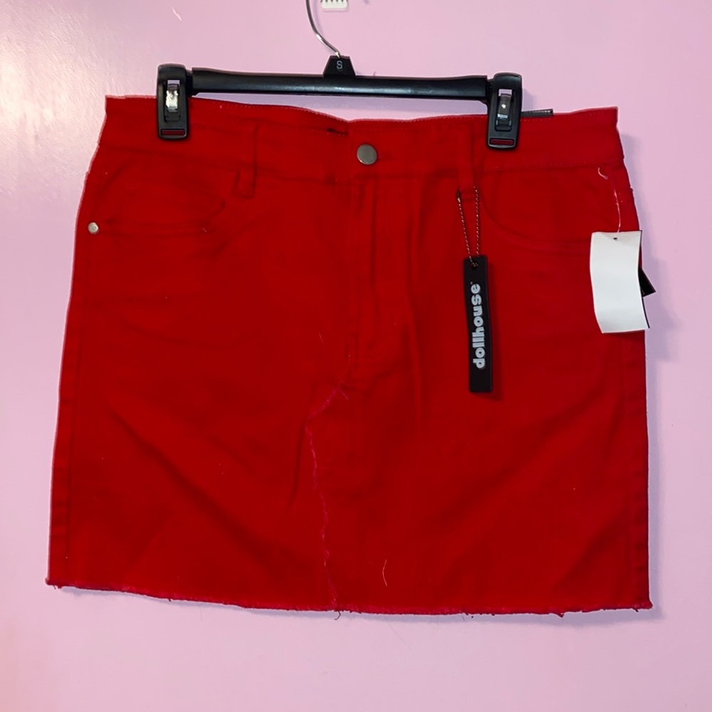 Red skirt